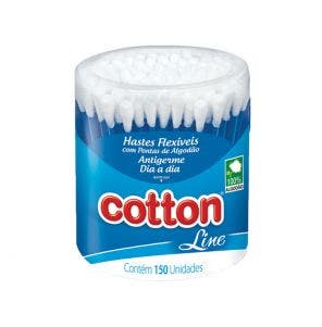Hastes Flexíveis Cotton Line Dia A Dia - 150 Unidades