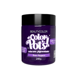 Máscara Tratamento Capilar Beautycolor Pigmentante Color Pots Roxo Purpura